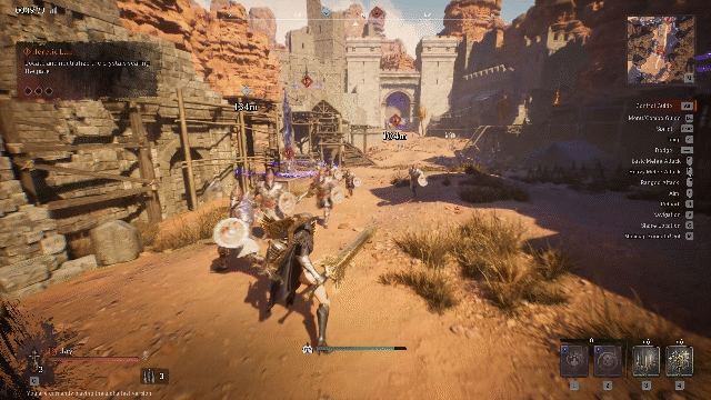 EVILBANE squad approaching a desert stronghold
