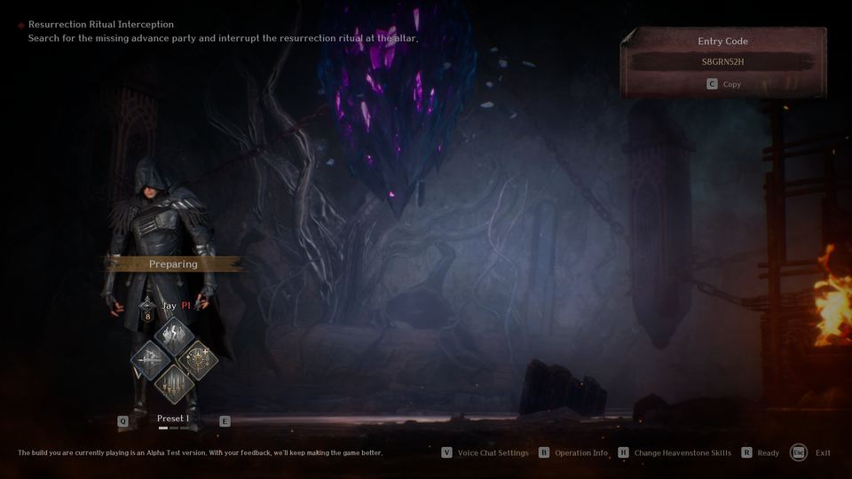 EVILBANE operation lobby and Entry Code